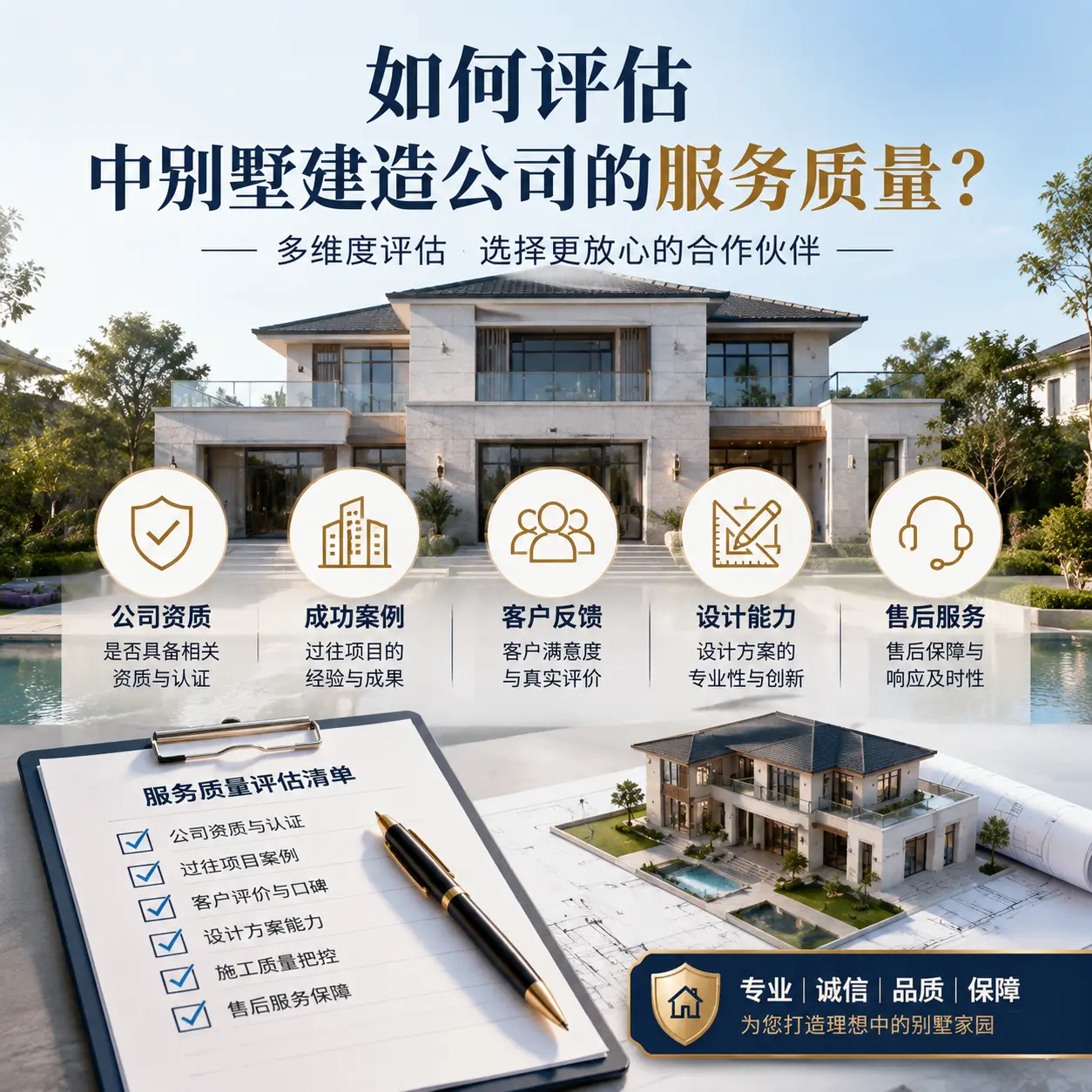 如何评估 兴仁 中别墅建造公司的服务质量？