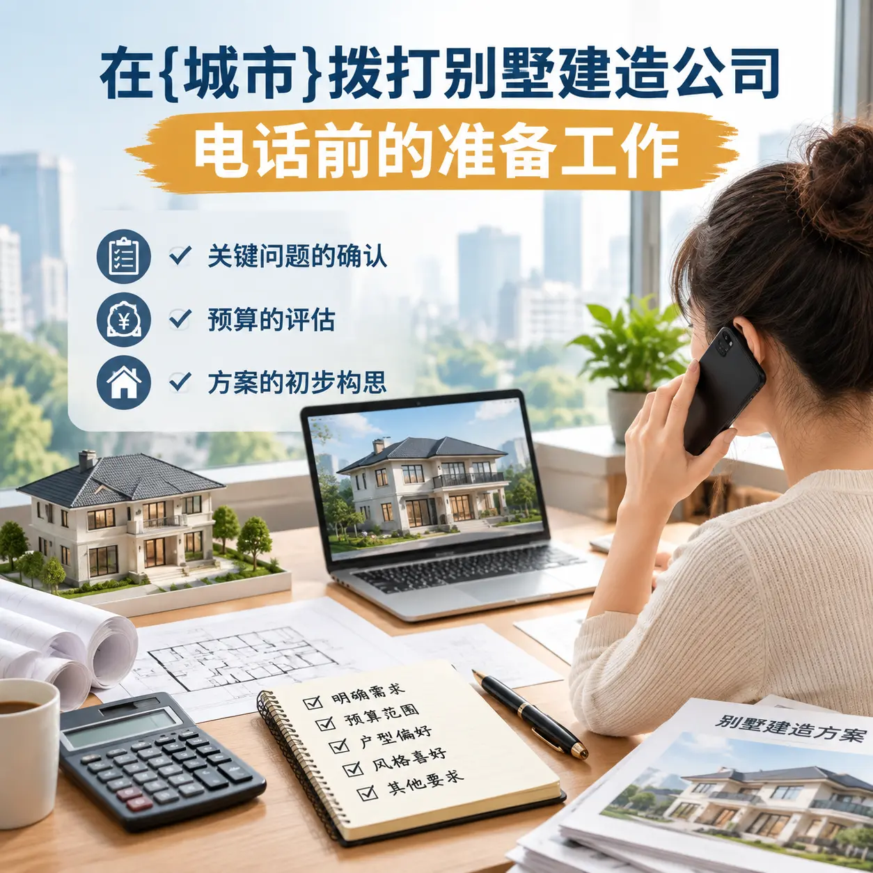 在兴仁拨打别墅建造公司电话前的准备工作
