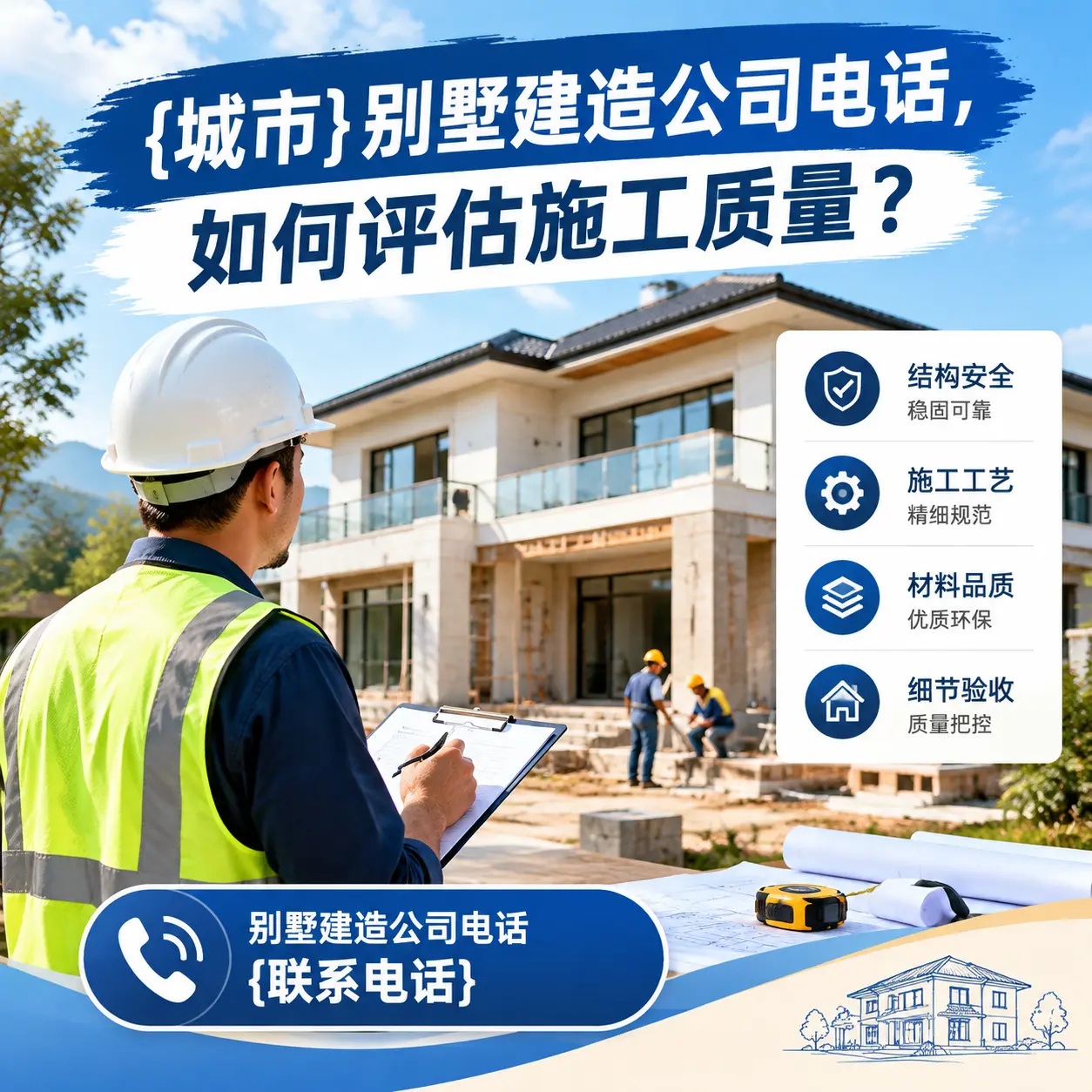 兴仁别墅建造公司电话，如何评估施工质量？