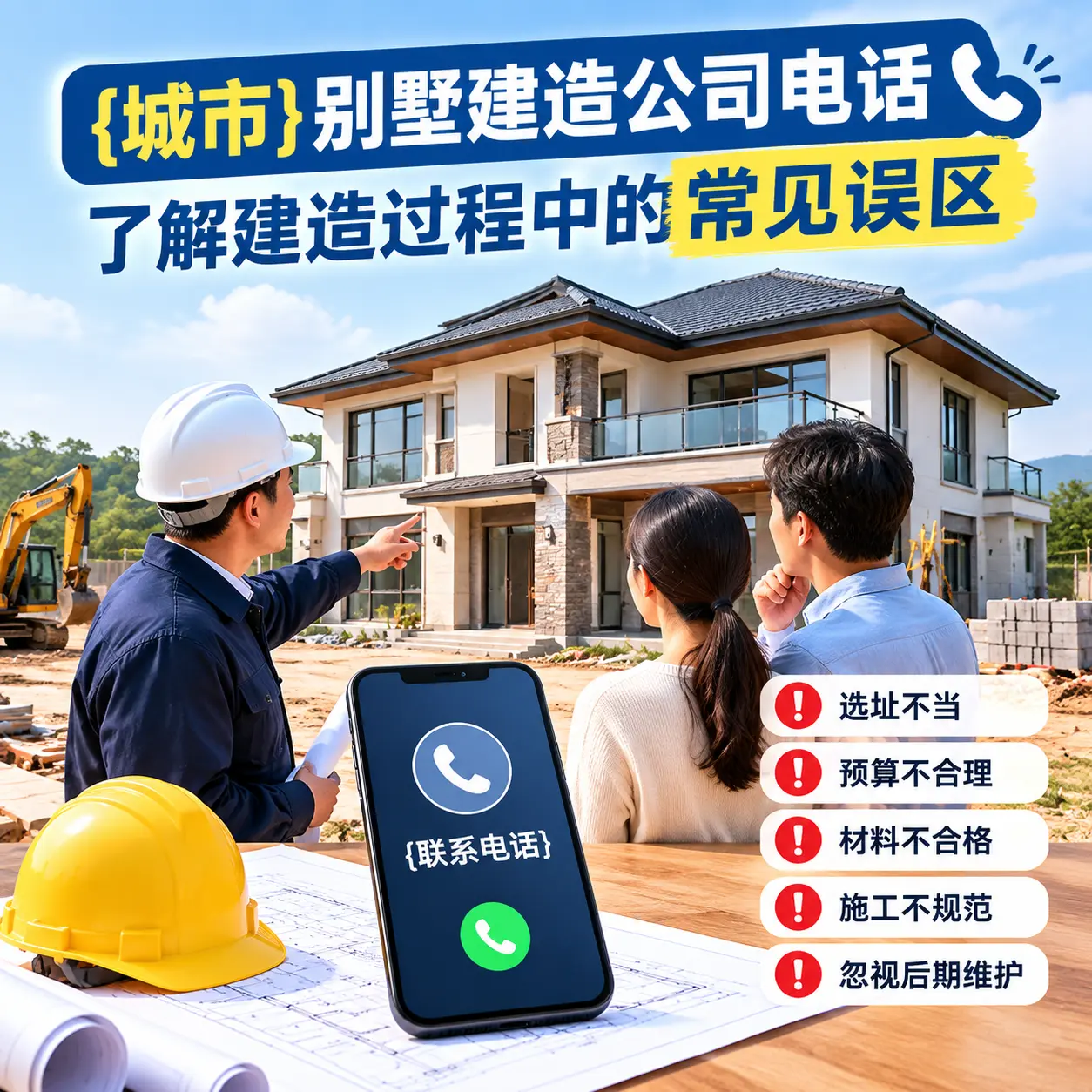 兴仁别墅建造公司电话，了解建造过程中的常见误区