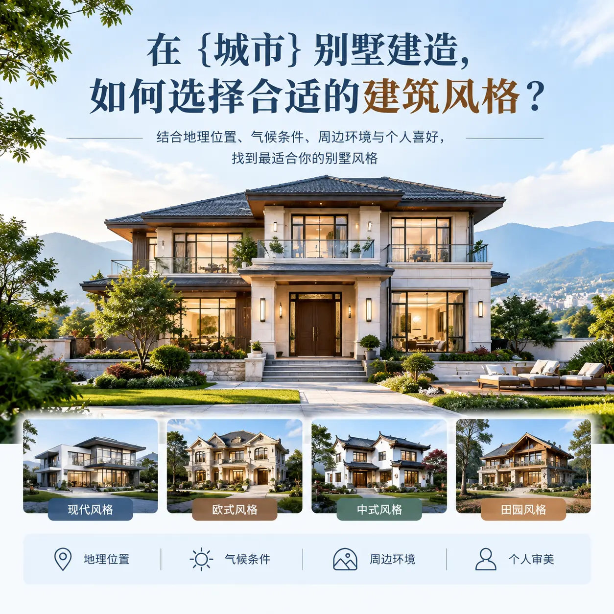 在 兴仁 别墅建造,如何选择合适的建筑风格?